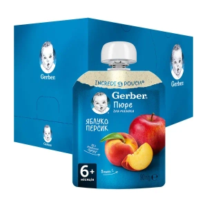 Пюре Gerber яблуко та персик 90 г