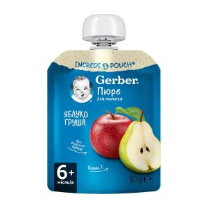 Пюре Gerber яблуко та груша 90 г