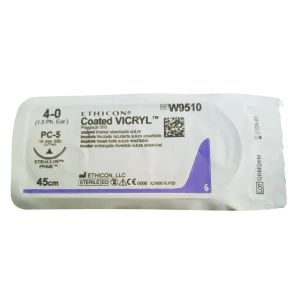 ВИКРИЛ W9510 НЕОКР.№ 4/0, ДЛ. 45 СМ, ИГЛА П-РЕЖ. 19 ММ 3/8 ОКРУЖ.
