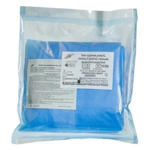 Халат медицинский стерильный хирургический на завязках XL