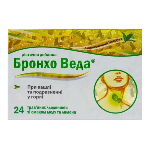 Бронхо Веда льодяники лимон №24