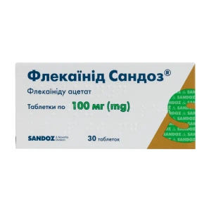 Флекаинид Сандоз таблетки 100 мг блистер №30