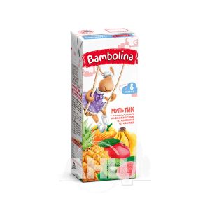 Сік фруктовий для дітей грудного віку Bambolina мультифруктовий 200 мл