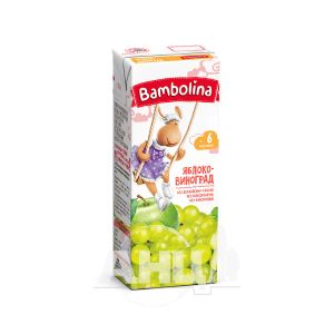 Сік Bambolina яблучно-виноградний 200 мл