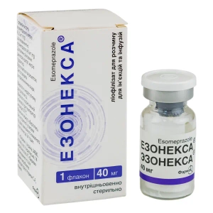 Езонекса ліофілізований порошок для розчину для інфузій та ін'єкцій 40 мг флакон №1