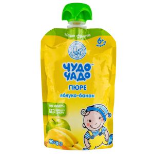 Пюре Чудо-Чадо яблуко та банан 90 г