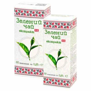 Зеленый чай экстракт таблетки 0,25 г №80