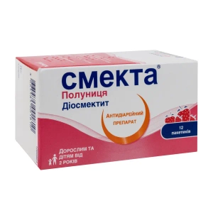 Смекта Клубника порошок для оральной суспензии 3 г пакет №12