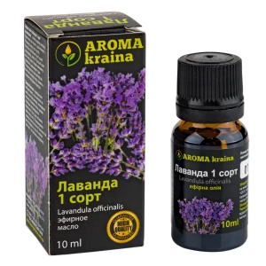 Ефірна олія лаванди 1 сорт Aroma kraina 10 мл