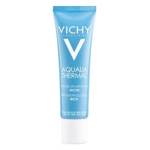 VICHY Аквалия Термаль, насыщенный крем для глубокого увлажнения кожи лица. Для сyxoй и очень сухой обезвоженной кожи, 30 мл