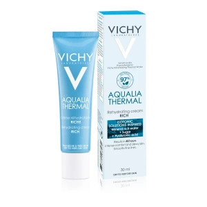 Насичений крем Vichy Aqualia Thermal для глибокого зволоження шкіри обличчя 30 мл