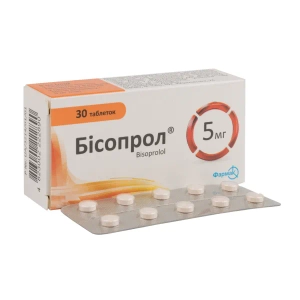 Бисопрол таблетки 5 мг блистер №30