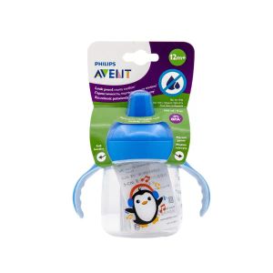 Чашка поилка Philips Avent 753/05 с ручками голубая 260 мл