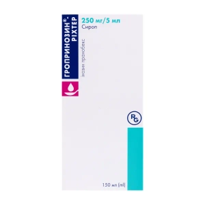 Гропринозин-Рихтер сироп 250 мг/5 мл флакон 150 мл