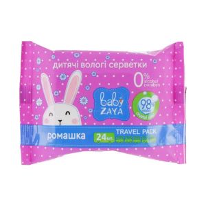 Влажные салфетки Baby Zaya ромашка №24