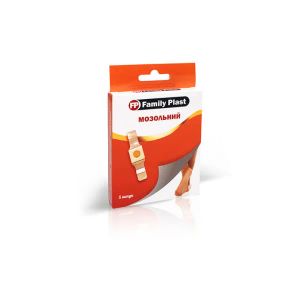 Пластырь медицинский мозольный Family Plast 2х6см №5