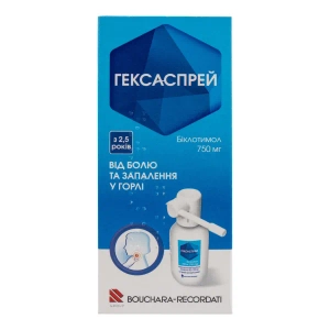 Гексаспрей спрей оромукозний 750 мг флакон 30 г