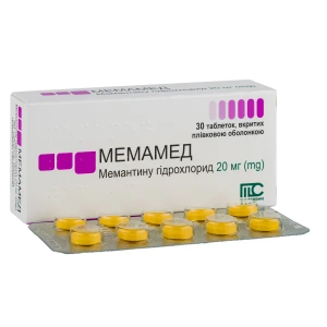 Мемамед таблетки вкриті плівковою оболонкою 20 мг блістер №30