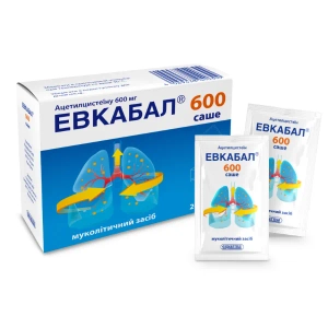 Эвкабал 600 саше порошок для орального раствора 600 мг саше 3 г №20