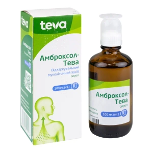 Амброксол-Тева сироп 15 мг/5 мл флакон 100 мл