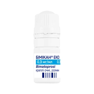 Бимикан Эко капли глазные раствор 0,3 мг/мл флакон-капельница 3 мл