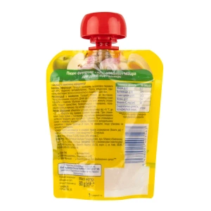 Пюре детское фруктовое яблоко и банан Milupa с 6 месяцев 80 г