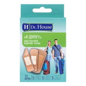 Набір пластирів медичних Dr. House в дорогу тканих №15
