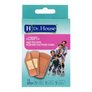 Набір пластирів медичних Dr. House спорт еластичних тканинних №15