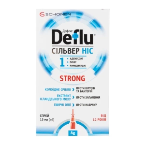 Дефлю Сильвер Нос Стронг спрей 15 мл