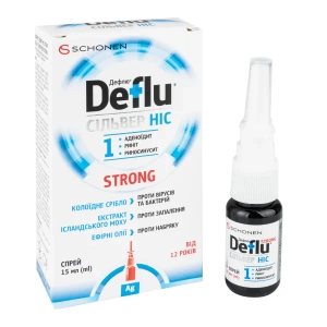 Дефлю Сильвер Нос Стронг спрей 15 мл