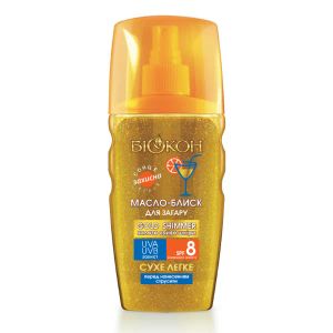 Масло-блеск для загара Биокон Gold Shimmer SPF8 160 мл
