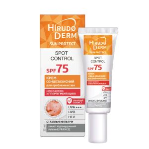 Крем солнцезащитный для проблемных зон spf 75 Spot control hirudo derm sun protect 25 мл