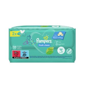 Детские влажные салфетки Pampers Baby Fresh Clean №2х52