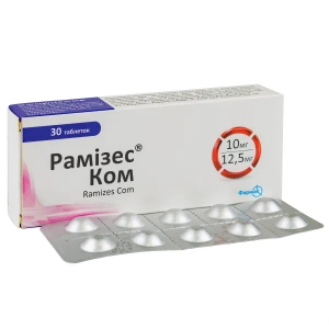 Рамизес Ком таблетки 10 мг + 12,5 мг блистер №30