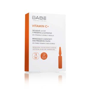 Ампулы-концетрат Babe Laboratorios Vitamin C+ для депигментации с антиоксидантным эффектом 2мл №2