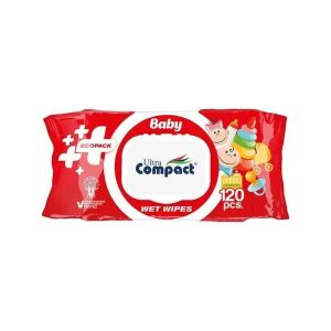 Детские влажные салфетки Ultra Compact Ecopack с клапаном №120
