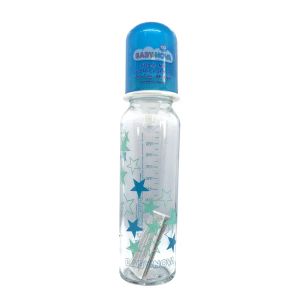 Пляшечка для годування Baby-Nova 44705-2 скло декор для хлопчика 250 мл