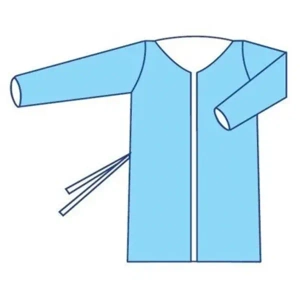 Халат медицинский стерильный хирургический на завязках размер xl 132см 54-56 спанлейс