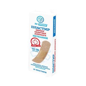 Пластырь первой медицинский помощи Dr.White 72 х 19 мм №10