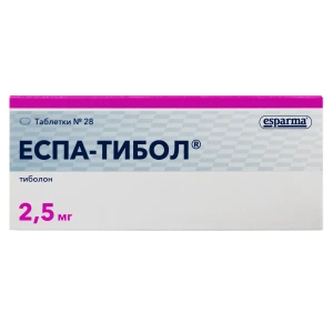 Эспа-Тибол таблетки 2,5 мг блистер №28