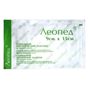 Пластир Леопед прозорий стерильний 15см х 9 cм №1