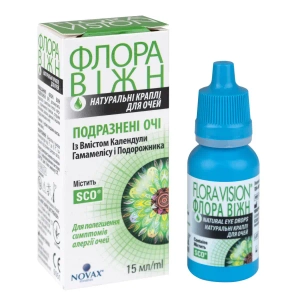 Флора вижн раздраженные глаза капли глазные 15 мл