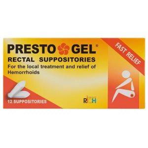 Престо гель супозиторії ректальні №12