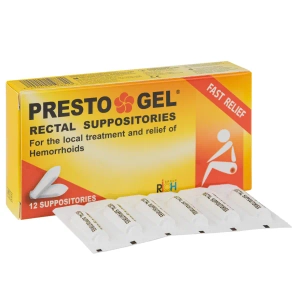 Престо гель супозиторії ректальні №12