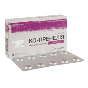 Ко-Пренелия таблетки 8 мг + 2,5 мг блистер №30
