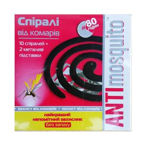 Спирали от комаров Anti Mosquito №10