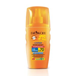 Спрей Биокон для безопасного загара SPF70 160 мл