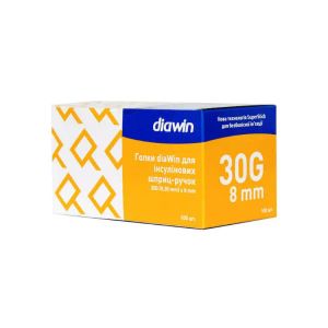 Голка для шприц-ручки g30 8 мм diawin №100