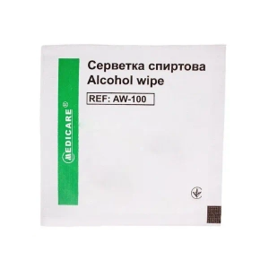 Серветка спиртова 30х65мм №100