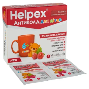 Хелпекс Антиколд Нео для дітей порошок для орального розчину саше 2.5 г з малиновим смаком №6